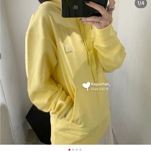 Acne studio hoodie yellow